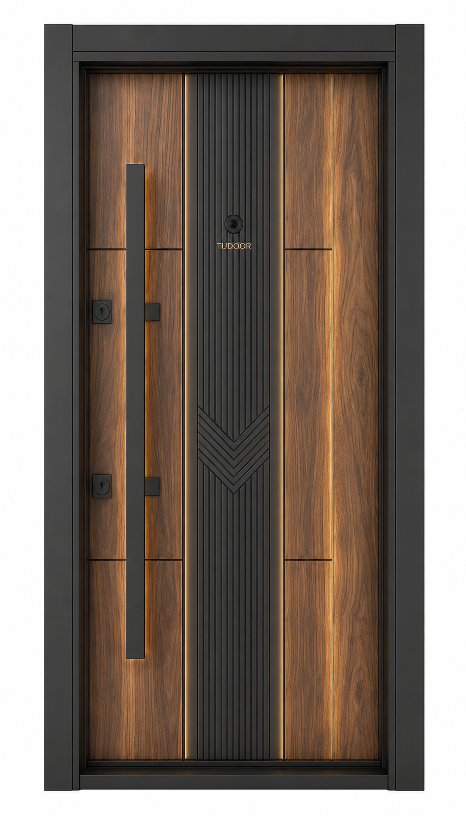 Tudoor Plus ZP-592 Walnut Axis Tudoor çelik kapı modeli