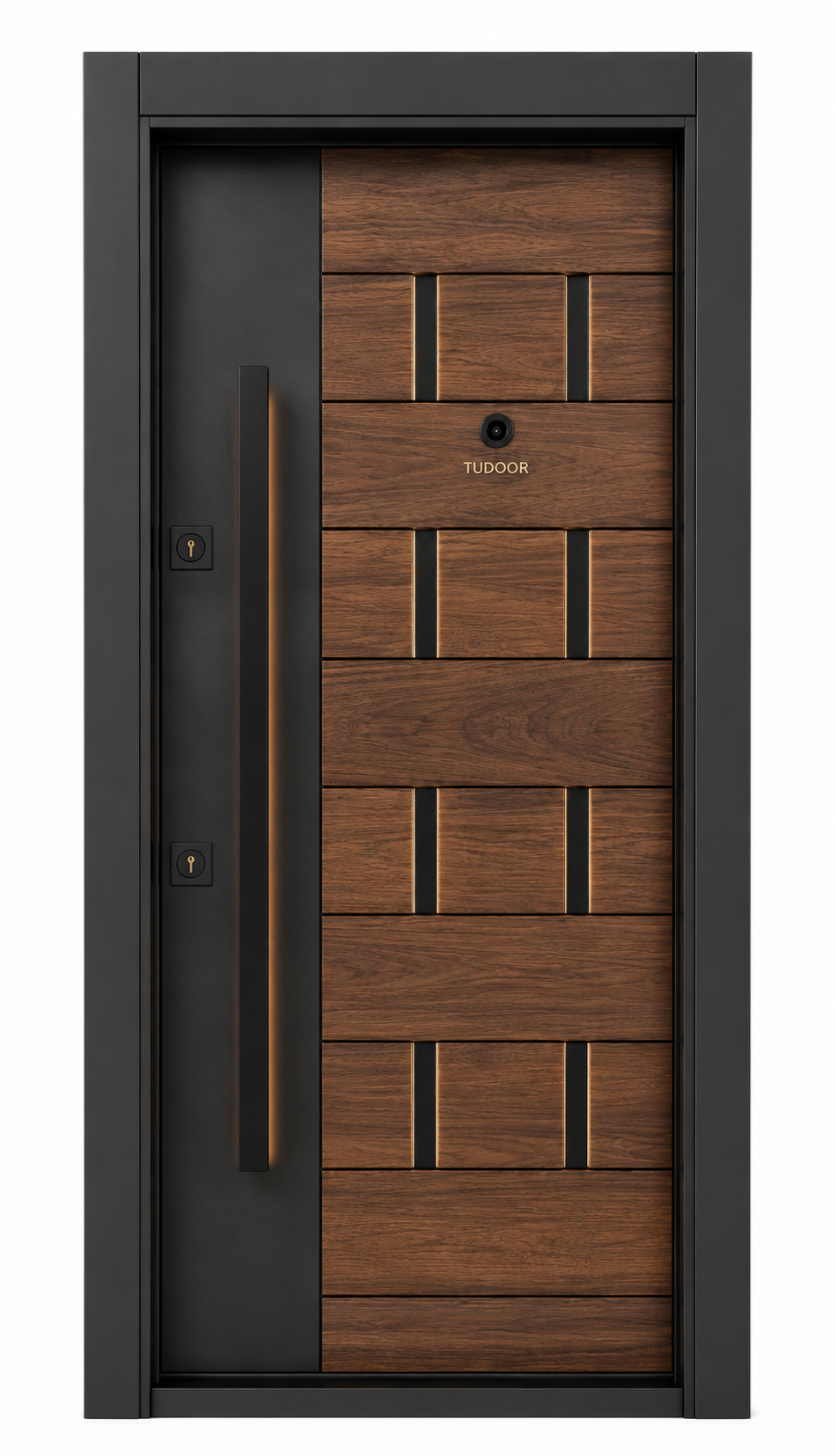 Tudoor Plus ZP-595 Modular Walnut Tudoor çelik kapı modeli